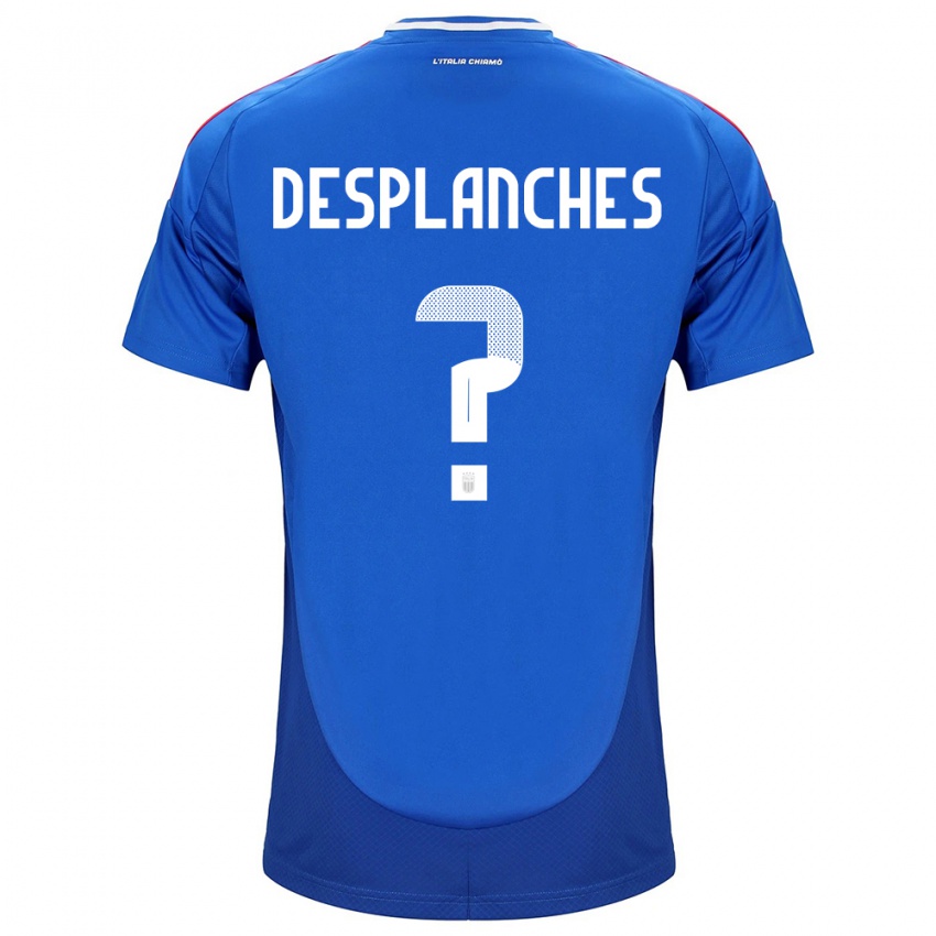 Férfi Olaszország Sebastiano Desplanches #0 Kék Hazai Jersey 24-26 Mez Póló Ing