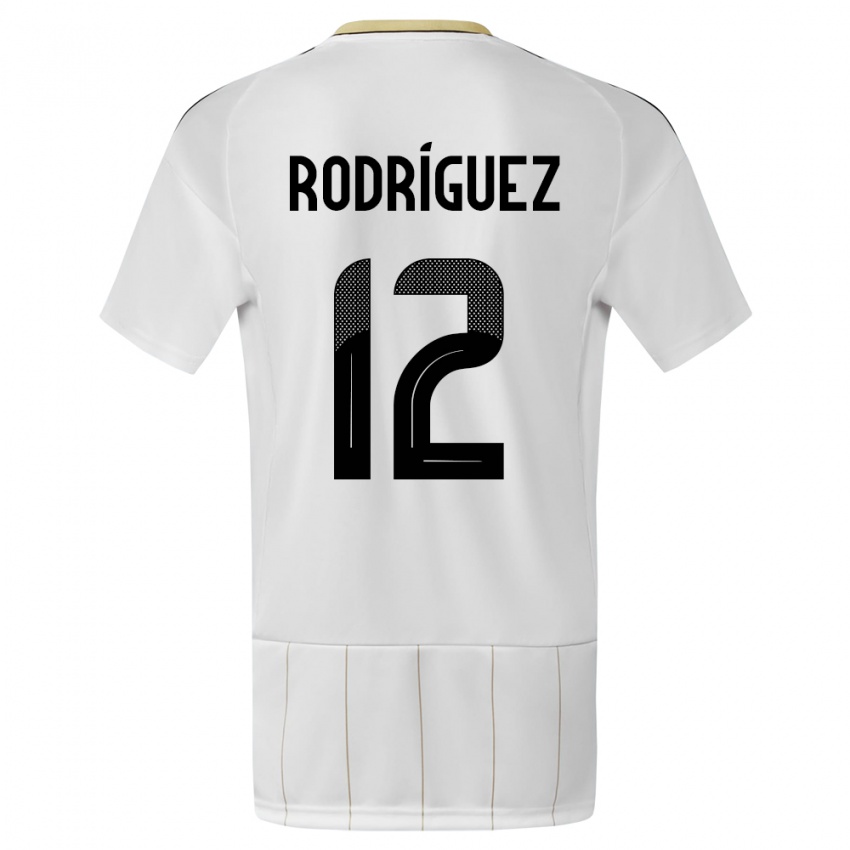 Férfi Costa Rica Lixy Rodriguez #12 Fehér Idegenbeli Jersey 24-26 Mez Póló Ing