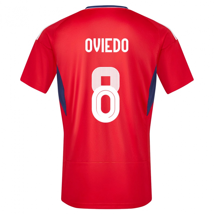 Női Costa Rica Bryan Oviedo #8 Piros Hazai Jersey 24-26 Mez Póló Ing