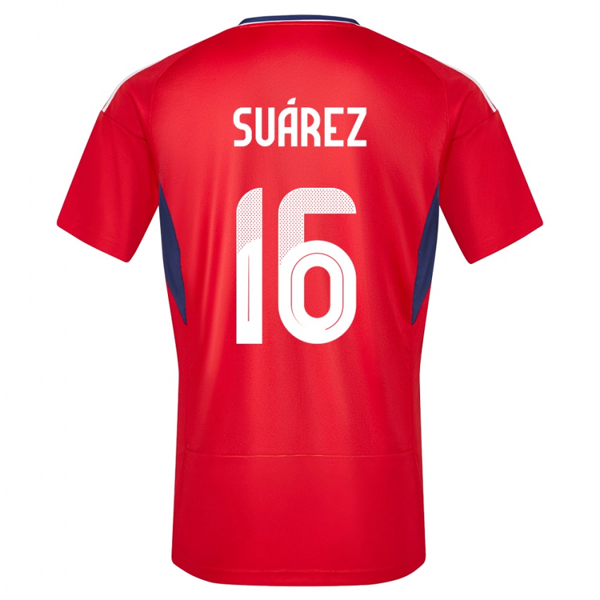 Női Costa Rica Aaron Suarez #16 Piros Hazai Jersey 24-26 Mez Póló Ing