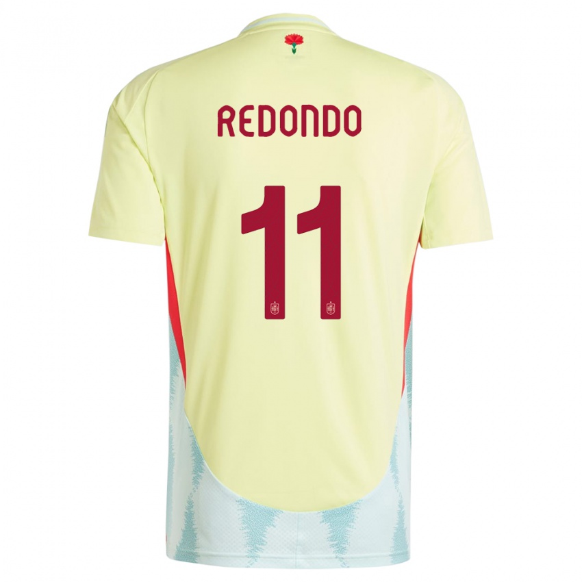 Női Spanyolország Alba Redondo #11 Sárga Idegenbeli Jersey 24-26 Mez Póló Ing