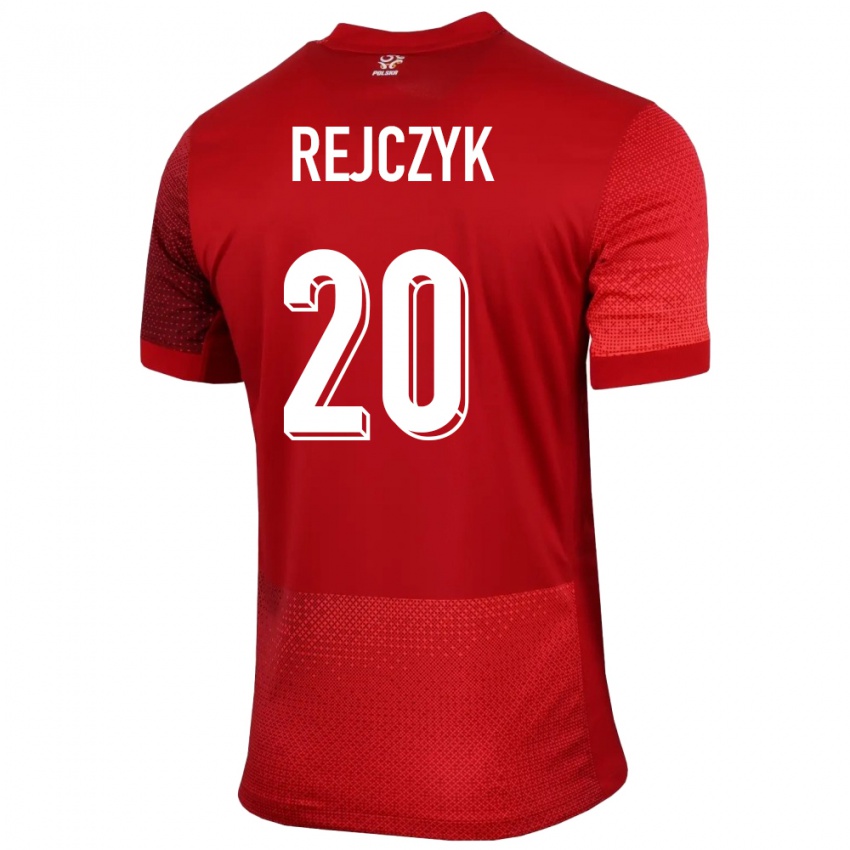 Női Lengyelország Filip Rejczyk #20 Piros Idegenbeli Jersey 24-26 Mez Póló Ing