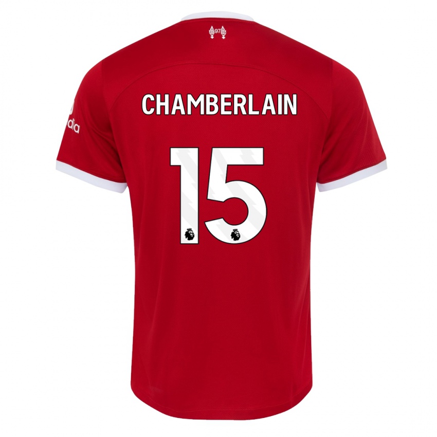 Gyermek Alex Oxlade Chamberlain #15 Piros Hazai Jersey 2023/24 Mez Póló Ing