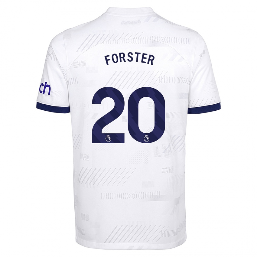 Gyermek Fraser Forster #20 Fehér Hazai Jersey 2023/24 Mez Póló Ing