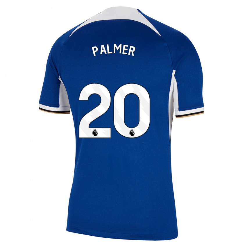 Gyermek Cole Palmer #20 Kék Hazai Jersey 2023/24 Mez Póló Ing