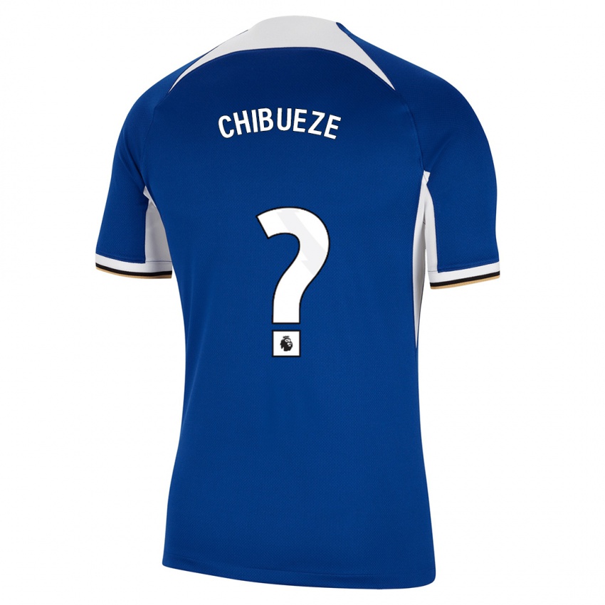 Gyermek Chinonso Chibueze #0 Kék Hazai Jersey 2023/24 Mez Póló Ing