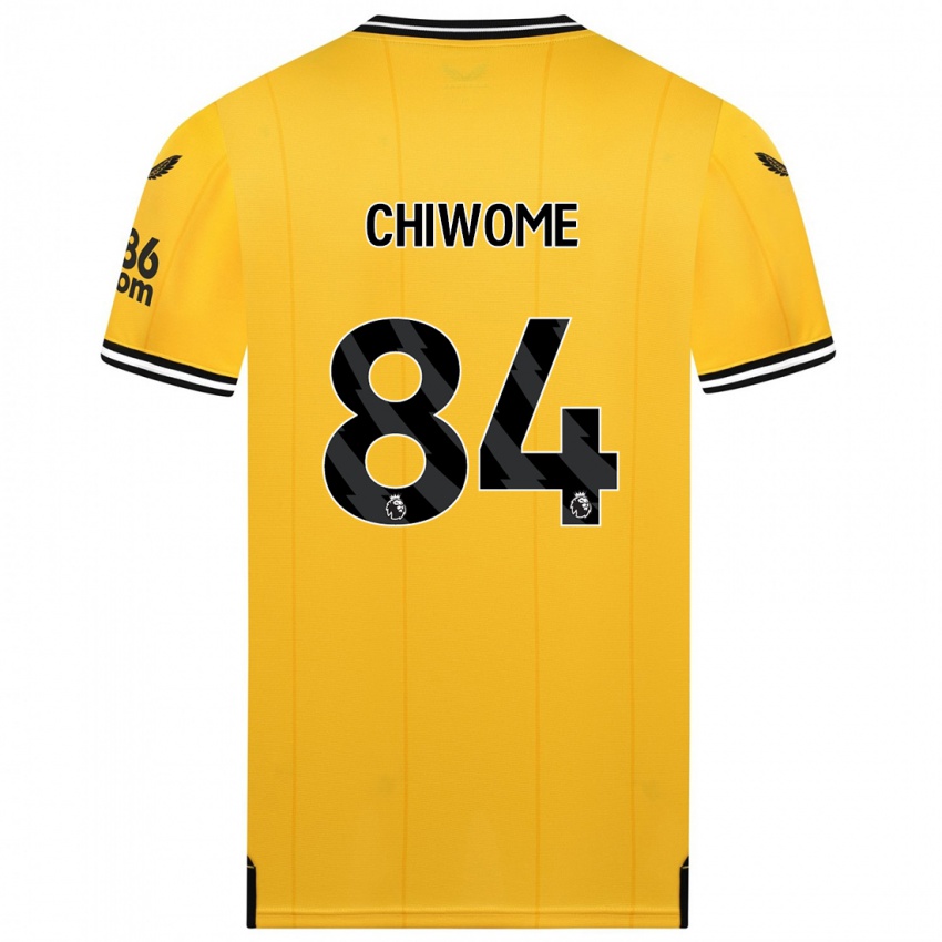 Gyermek Leon Chiwome #84 Sárga Hazai Jersey 2023/24 Mez Póló Ing