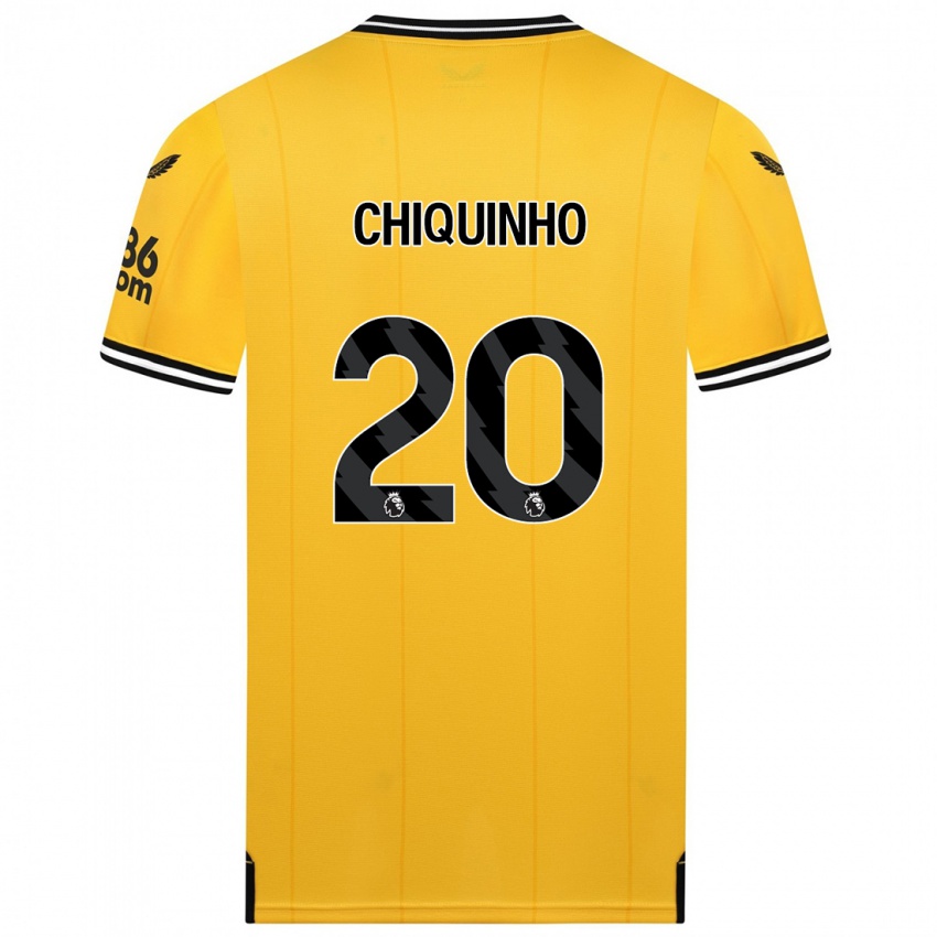 Gyermek Chiquinho #20 Sárga Hazai Jersey 2023/24 Mez Póló Ing