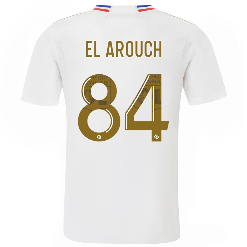 Gyermek Mohamed El Arouch #84 Fehér Hazai Jersey 2023/24 Mez Póló Ing