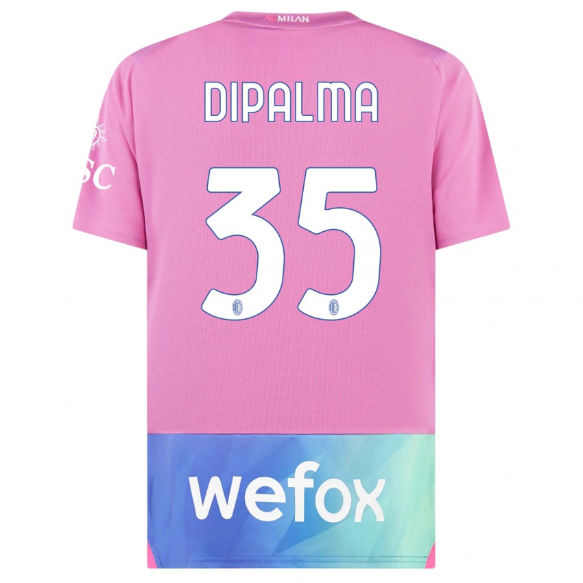 Gyermek Matteo Dipalma #35 Pink Lila Harmadik Számú Jersey 2023/24 Mez Póló Ing