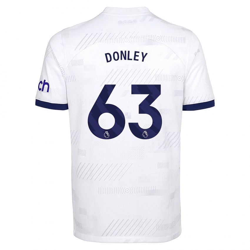 Férfi Jamie Donley #63 Fehér Hazai Jersey 2023/24 Mez Póló Ing