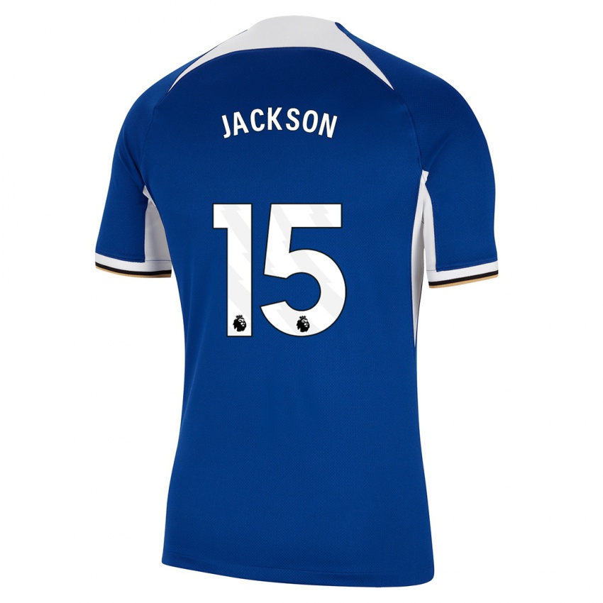 Férfi Nicolas Jackson #15 Kék Hazai Jersey 2023/24 Mez Póló Ing