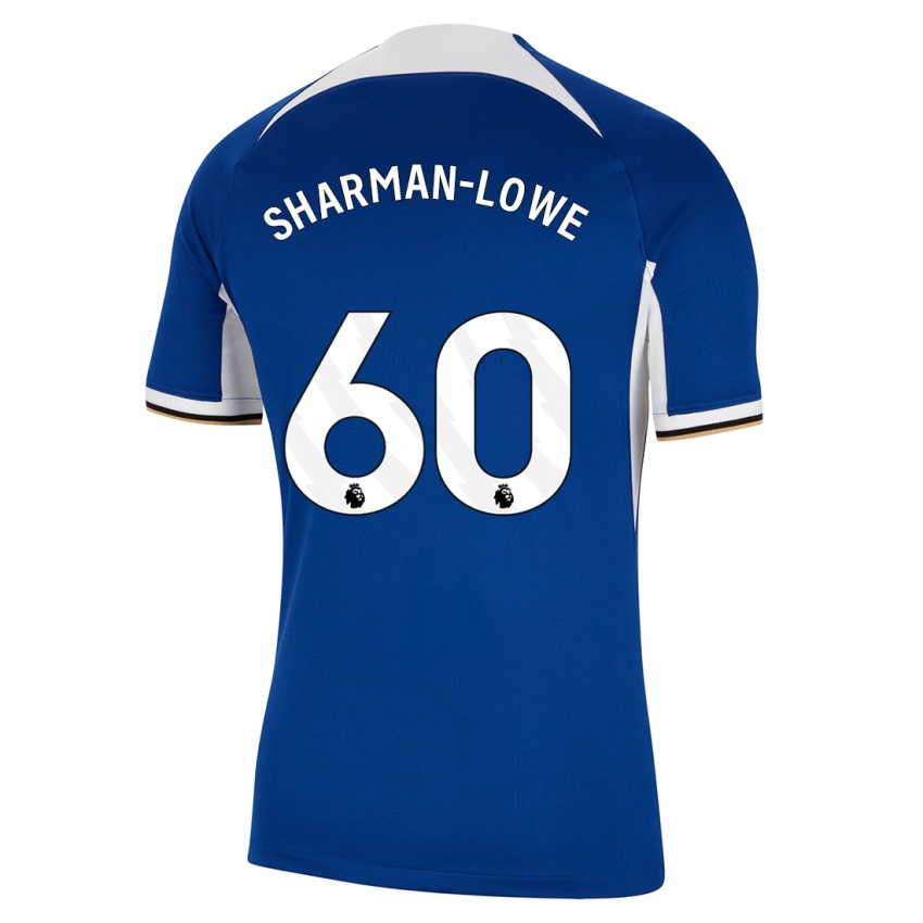Férfi Teddy Sharman-Lowe #60 Kék Hazai Jersey 2023/24 Mez Póló Ing