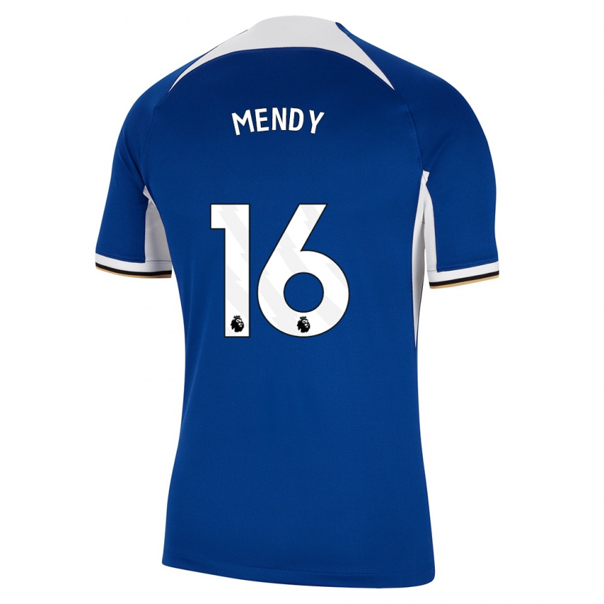 Férfi Edouard Mendy #16 Kék Hazai Jersey 2023/24 Mez Póló Ing