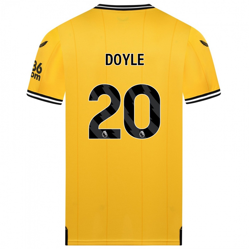 Férfi Tommy Doyle #20 Sárga Hazai Jersey 2023/24 Mez Póló Ing