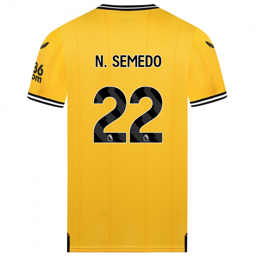 Férfi Nelson Semedo #22 Sárga Hazai Jersey 2023/24 Mez Póló Ing