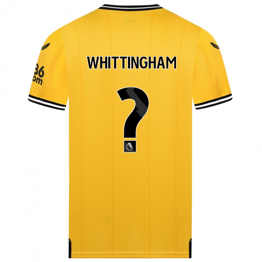 Férfi Matthew Whittingham #0 Sárga Hazai Jersey 2023/24 Mez Póló Ing