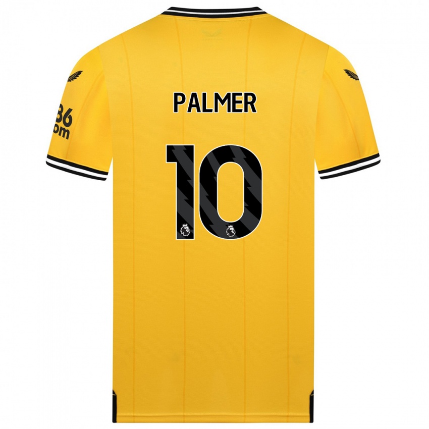 Férfi Jamila Palmer #10 Sárga Hazai Jersey 2023/24 Mez Póló Ing