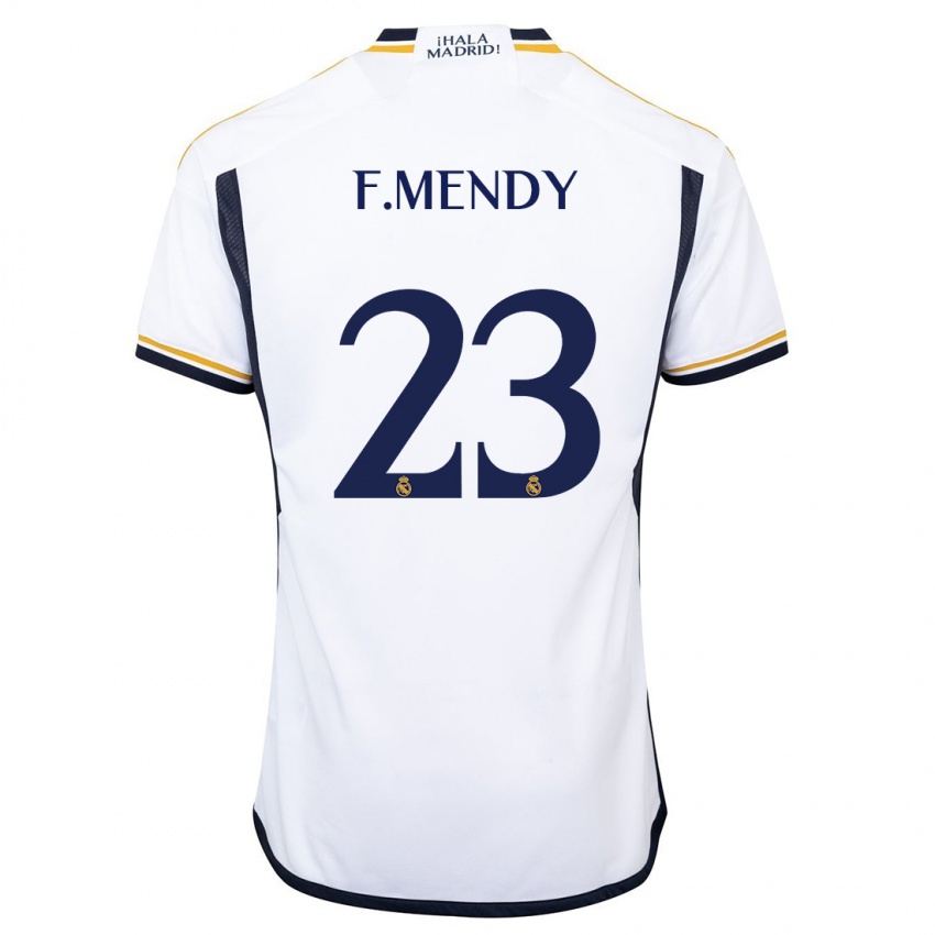 Férfi Ferland Mendy #23 Fehér Hazai Jersey 2023/24 Mez Póló Ing