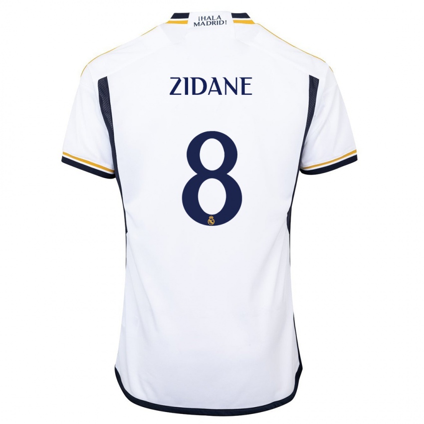 Férfi Theo Zidane #8 Fehér Hazai Jersey 2023/24 Mez Póló Ing
