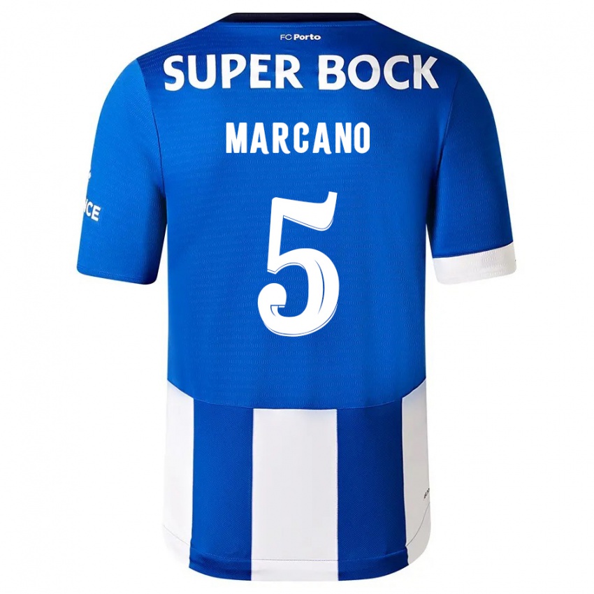 Férfi Ivan Marcano #5 Kék Fehér Hazai Jersey 2023/24 Mez Póló Ing