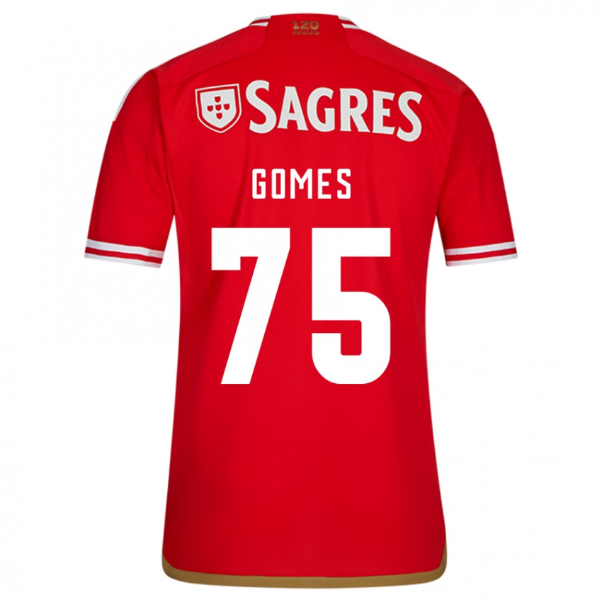 Férfi André Gomes #75 Piros Hazai Jersey 2023/24 Mez Póló Ing