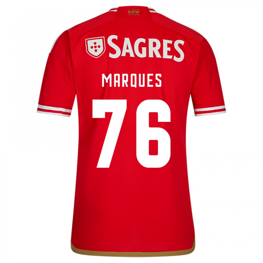 Férfi Gustavo Marques #76 Piros Hazai Jersey 2023/24 Mez Póló Ing