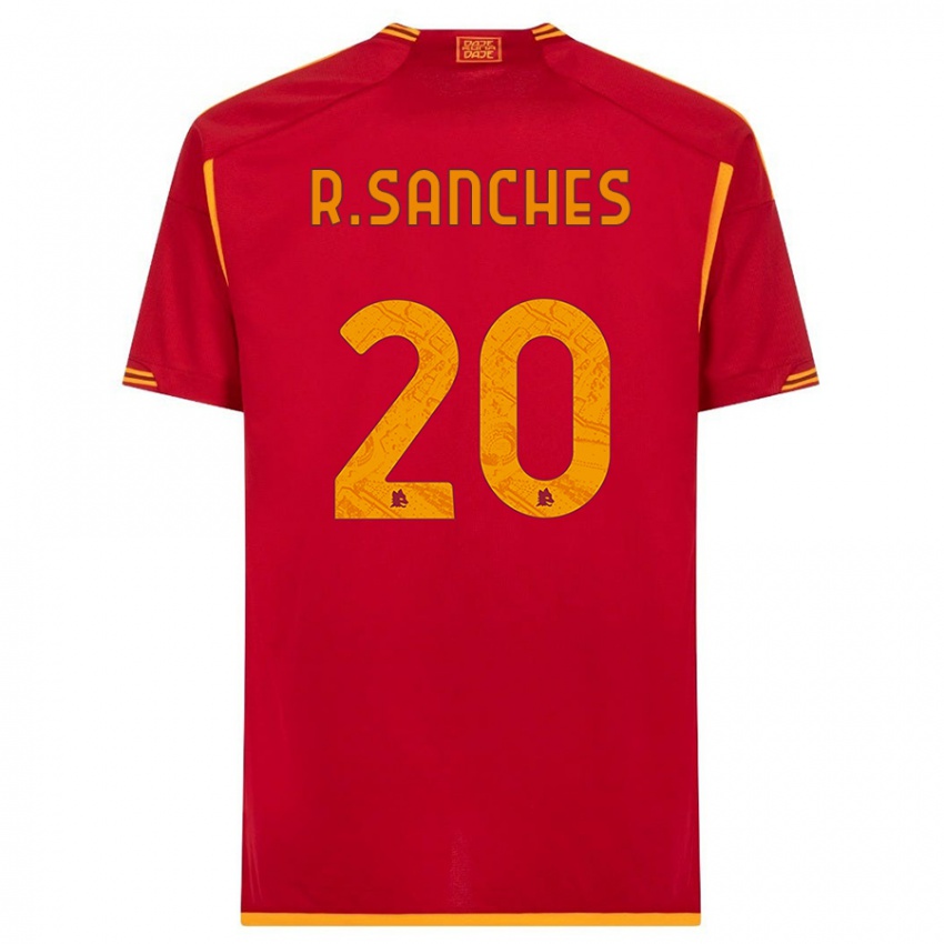 Férfi Renato Sanches #20 Piros Hazai Jersey 2023/24 Mez Póló Ing