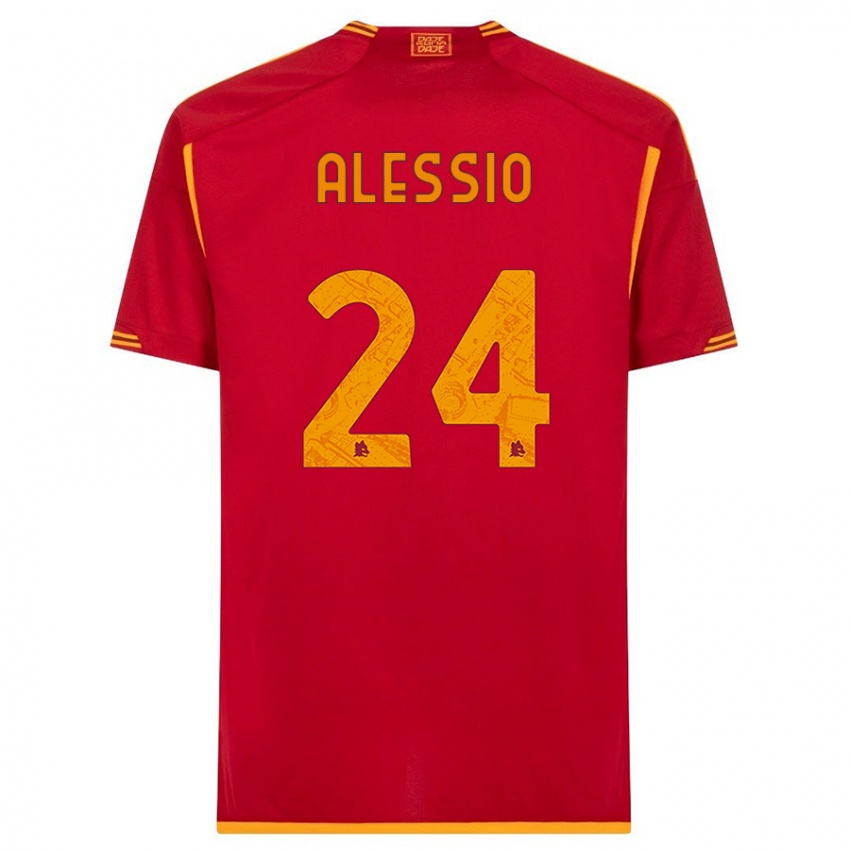 Férfi Filippo Alessio #24 Piros Hazai Jersey 2023/24 Mez Póló Ing