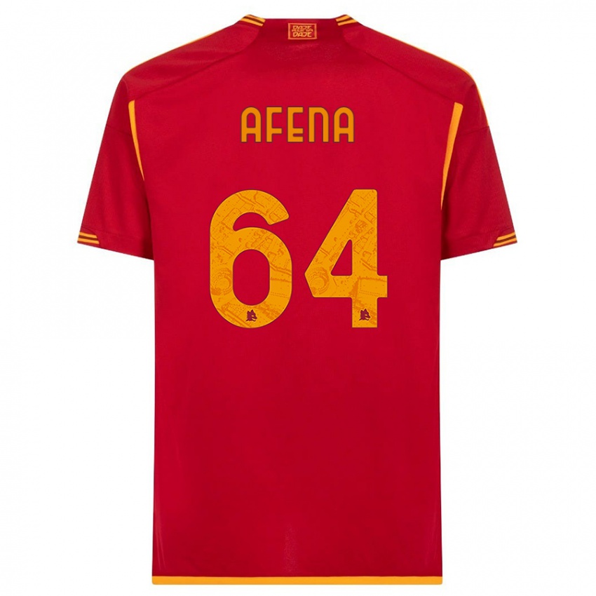Férfi Felix Afena-Gyan #64 Piros Hazai Jersey 2023/24 Mez Póló Ing
