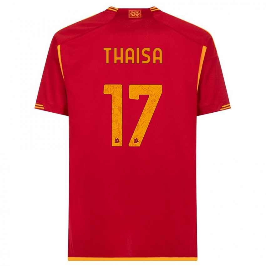 Férfi Thaisa #17 Piros Hazai Jersey 2023/24 Mez Póló Ing