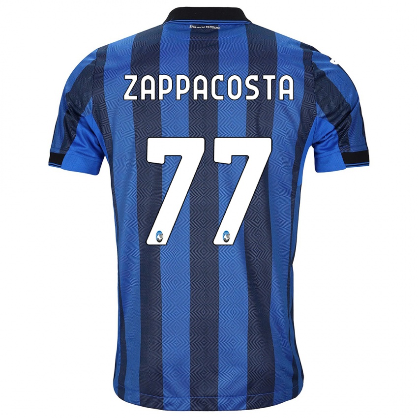 Férfi Davide Zappacosta #77 Fekete Kék Hazai Jersey 2023/24 Mez Póló Ing
