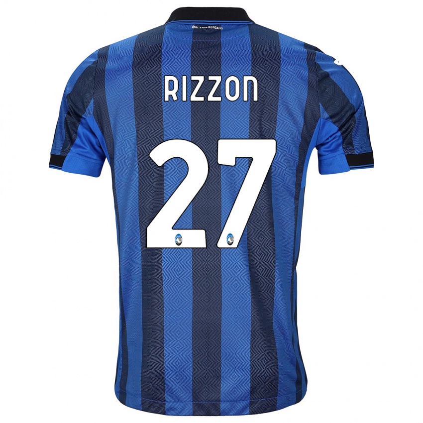 Férfi Giulia Rizzon #27 Fekete Kék Hazai Jersey 2023/24 Mez Póló Ing