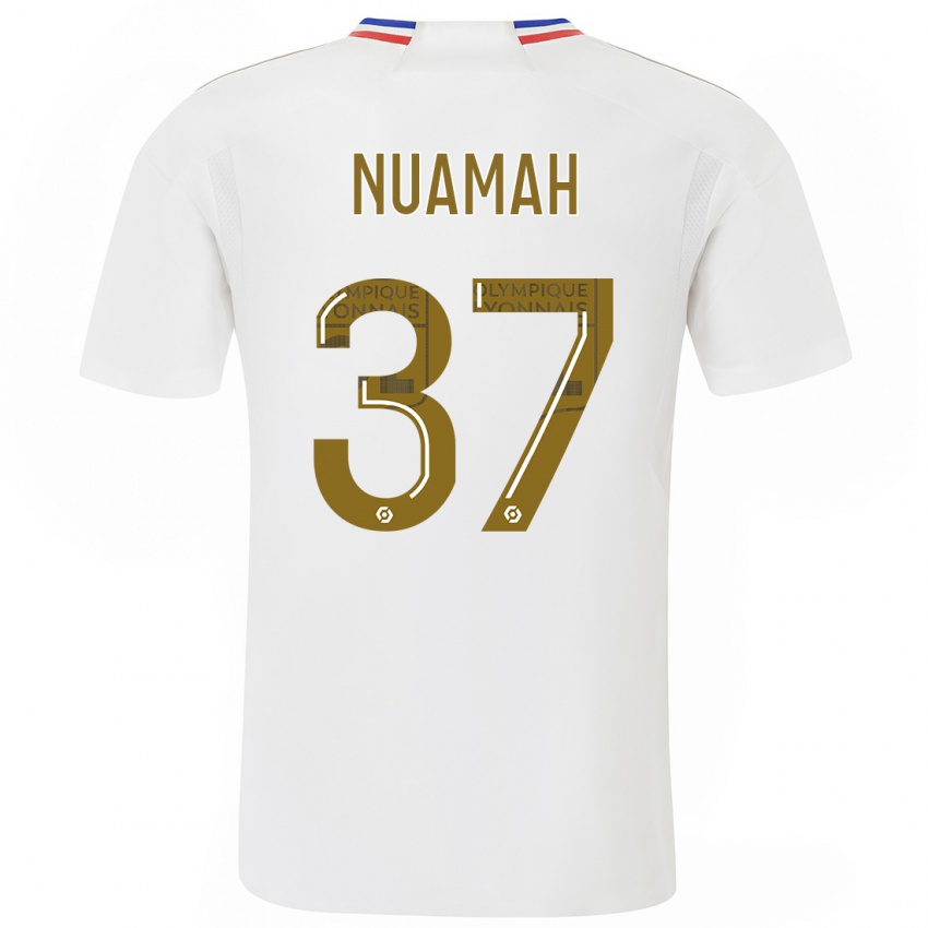 Férfi Ernest Nuamah #37 Fehér Hazai Jersey 2023/24 Mez Póló Ing