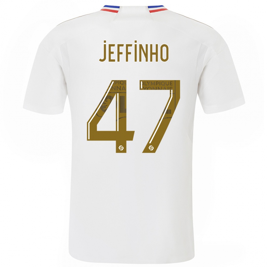 Férfi Jeffinho #47 Fehér Hazai Jersey 2023/24 Mez Póló Ing