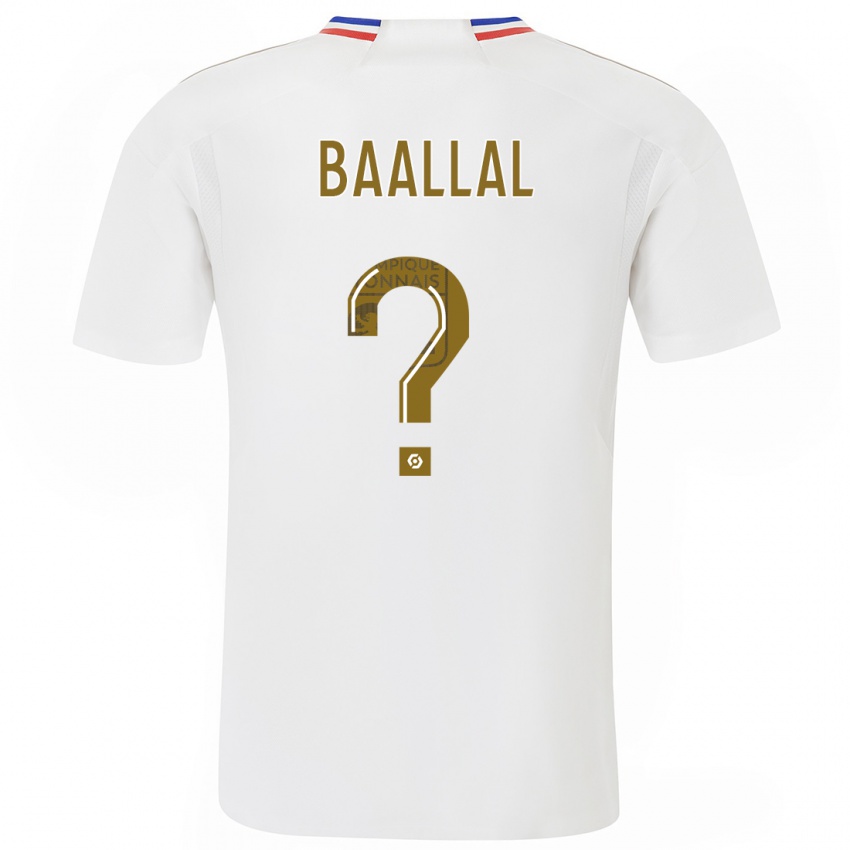 Férfi Abdellah Baallal #0 Fehér Hazai Jersey 2023/24 Mez Póló Ing