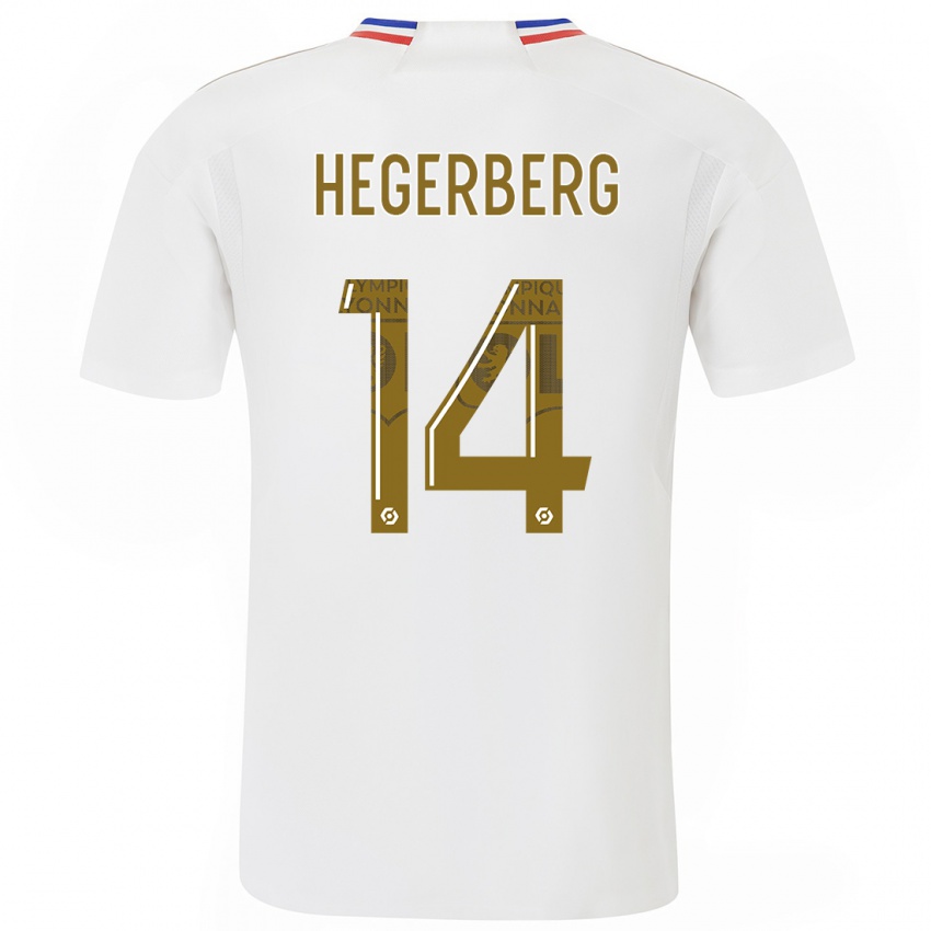 Férfi Ada Hegerberg #14 Fehér Hazai Jersey 2023/24 Mez Póló Ing