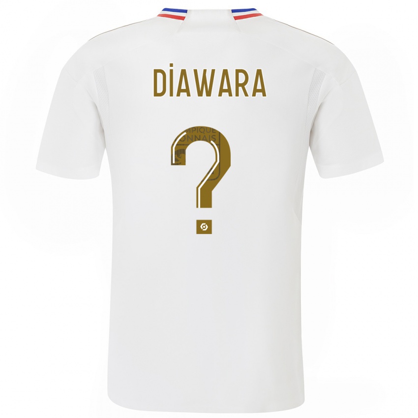 Férfi Tidiane Diawara #0 Fehér Hazai Jersey 2023/24 Mez Póló Ing