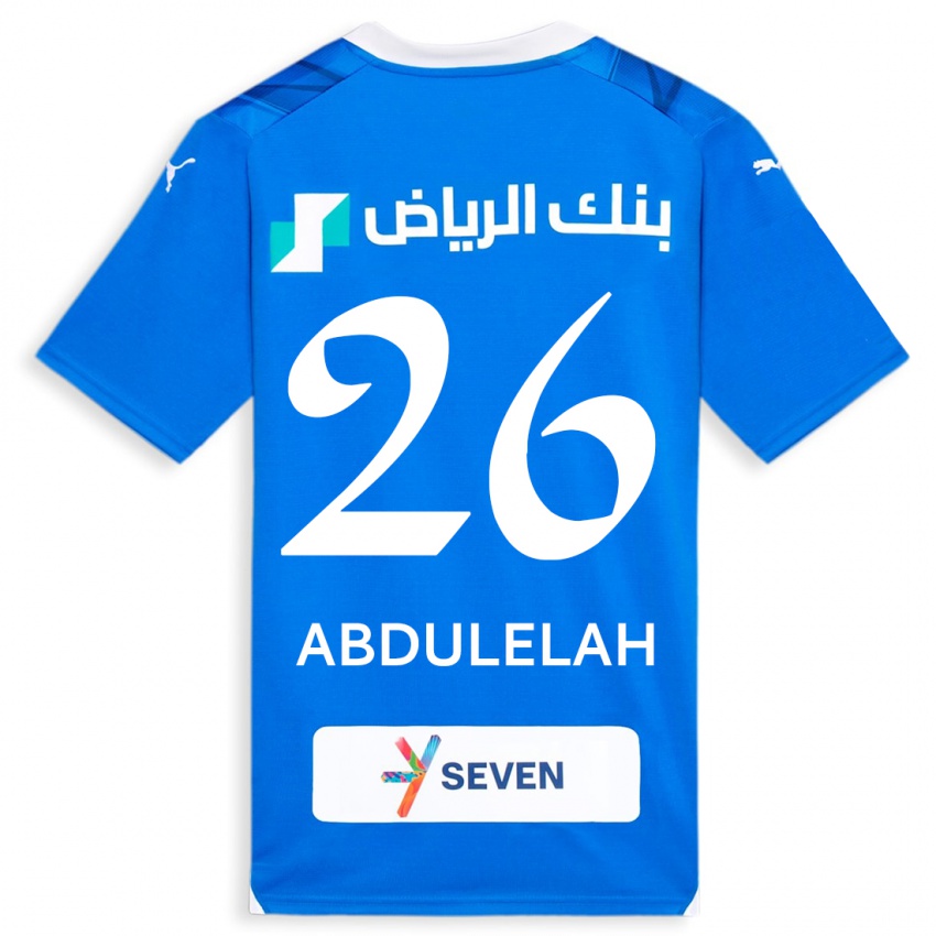 Férfi Abdulelah Al-Malki #26 Kék Hazai Jersey 2023/24 Mez Póló Ing