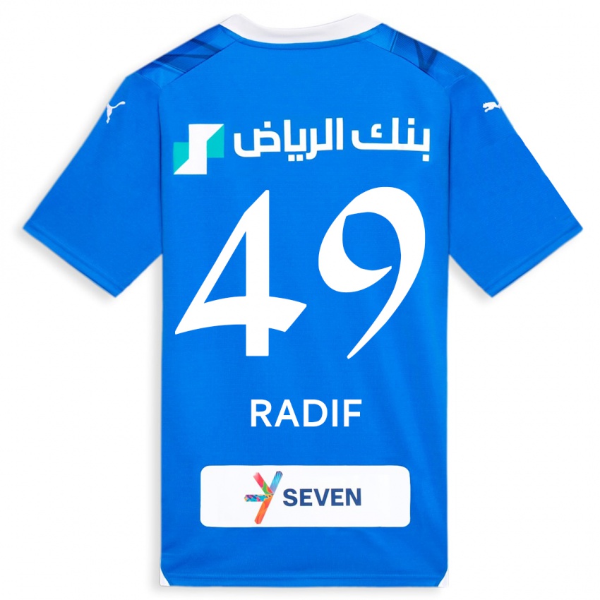 Férfi Abdullah Radif #49 Kék Hazai Jersey 2023/24 Mez Póló Ing