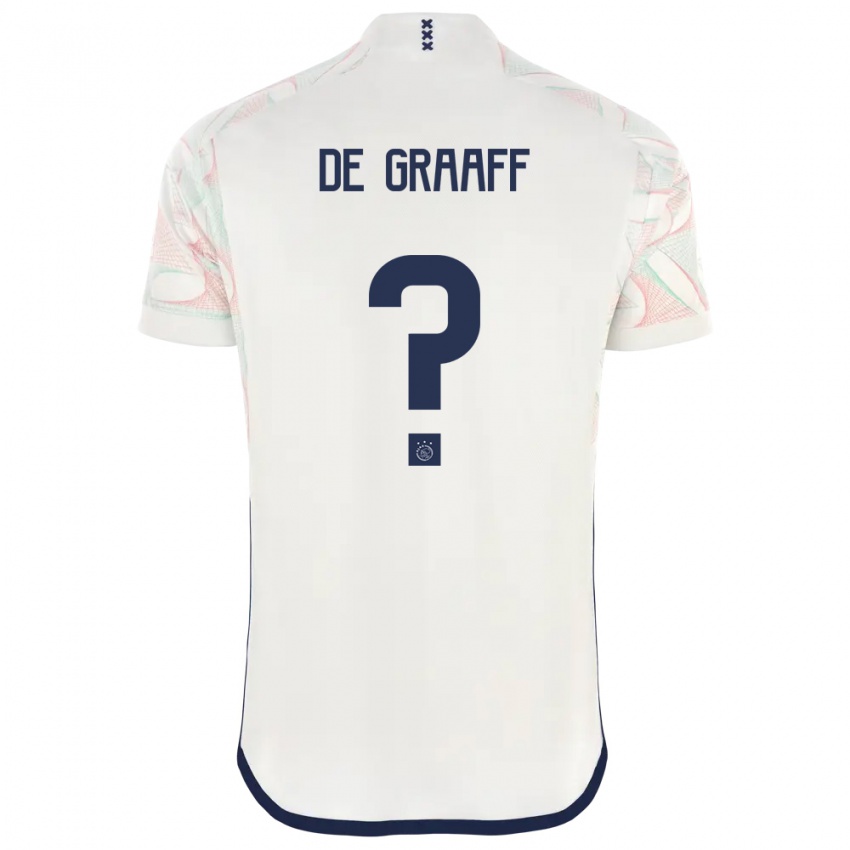 Férfi Tom De Graaff #0 Fehér Idegenbeli Jersey 2023/24 Mez Póló Ing
