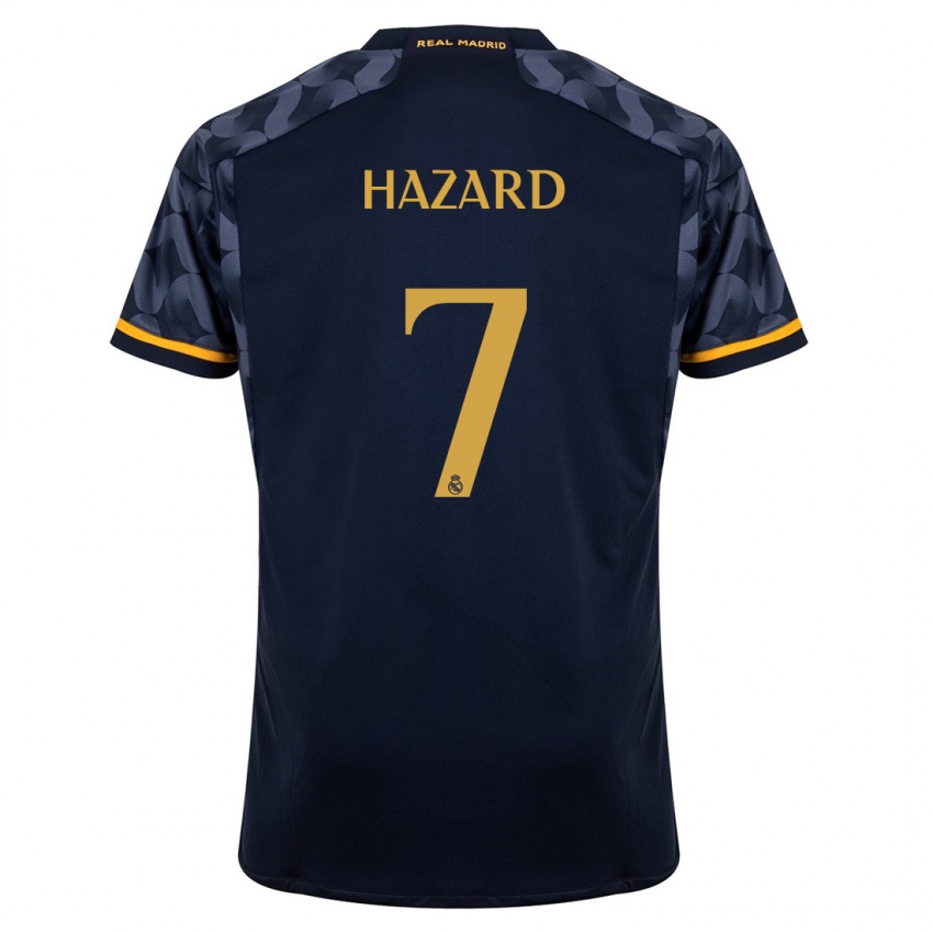 Férfi Eden Hazard #7 Sötétkék Idegenbeli Jersey 2023/24 Mez Póló Ing
