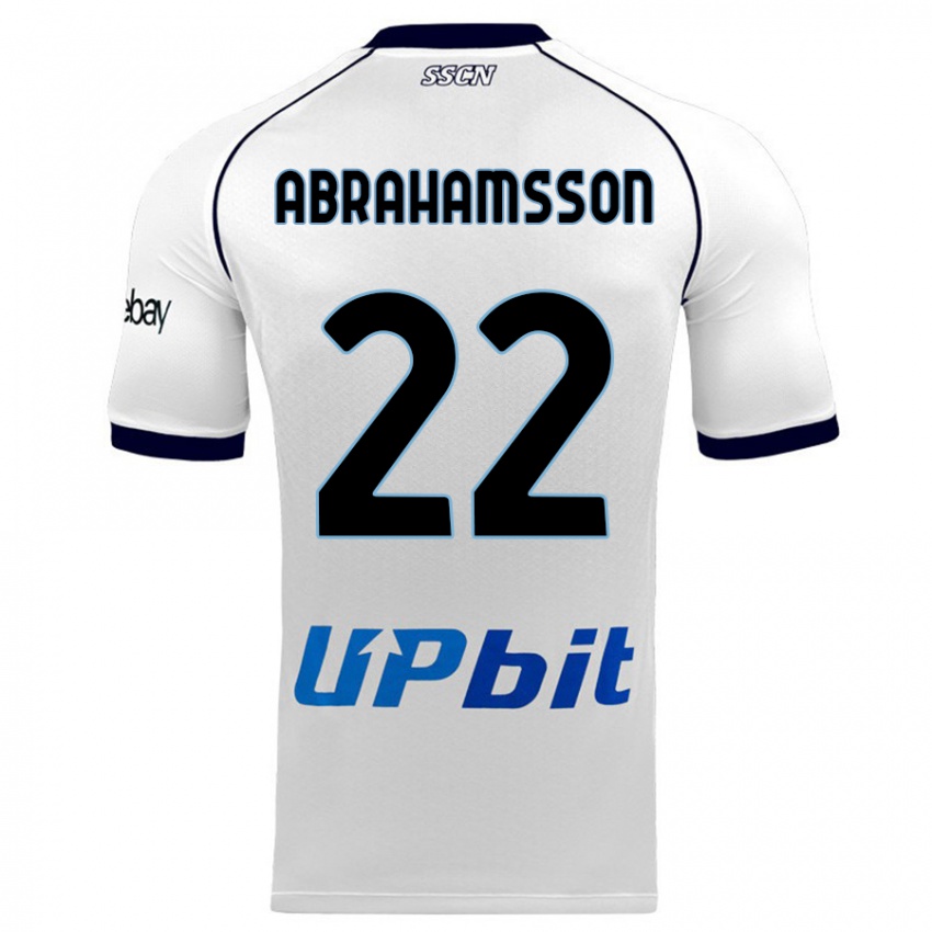 Férfi Sejde Abrahamsson #22 Fehér Idegenbeli Jersey 2023/24 Mez Póló Ing