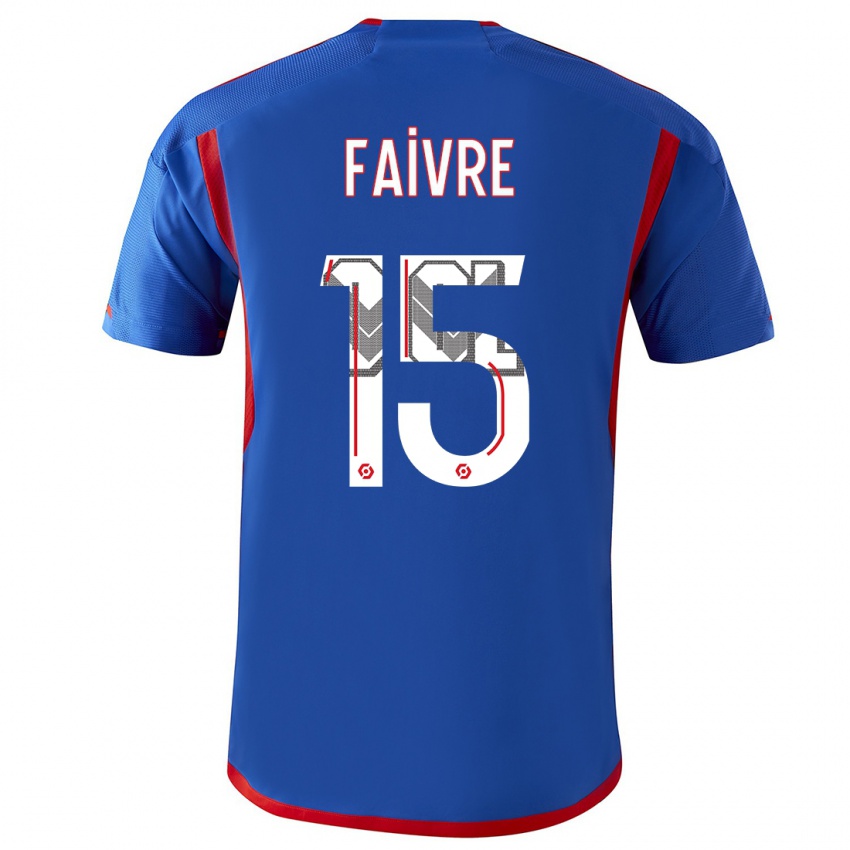 Férfi Romain Faivre #15 Kék Piros Idegenbeli Jersey 2023/24 Mez Póló Ing
