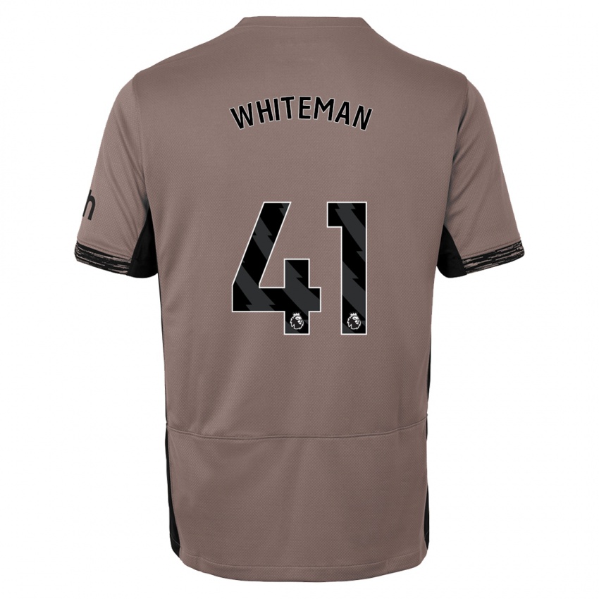 Férfi Alfie Whiteman #41 Sötét Bézs Harmadik Számú Jersey 2023/24 Mez Póló Ing
