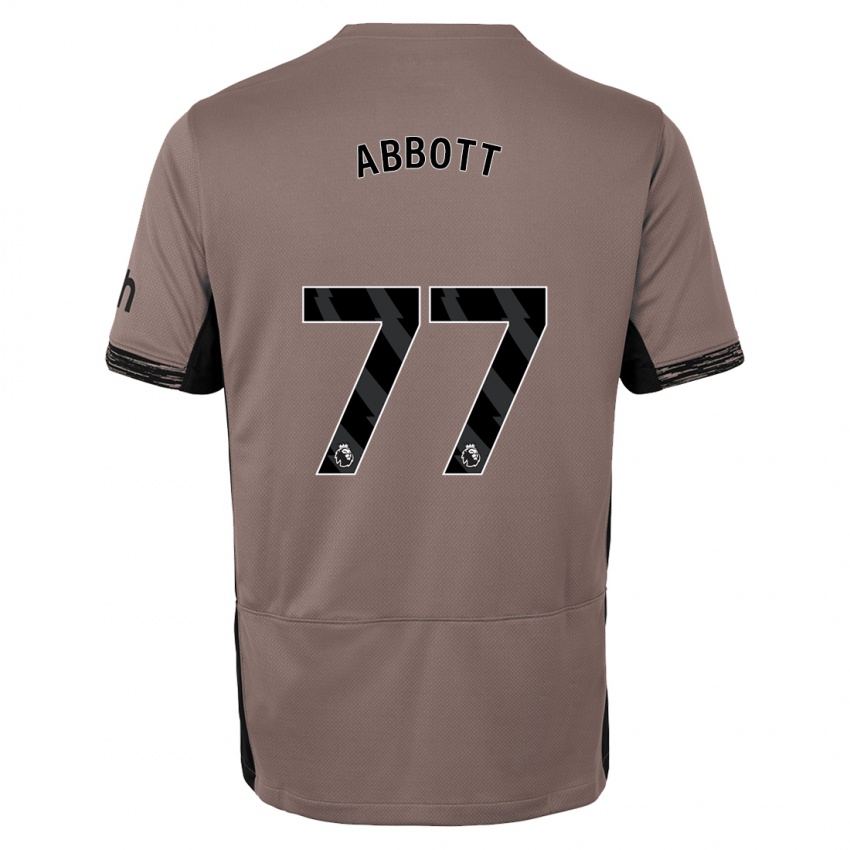 Férfi George Abbott #77 Sötét Bézs Harmadik Számú Jersey 2023/24 Mez Póló Ing