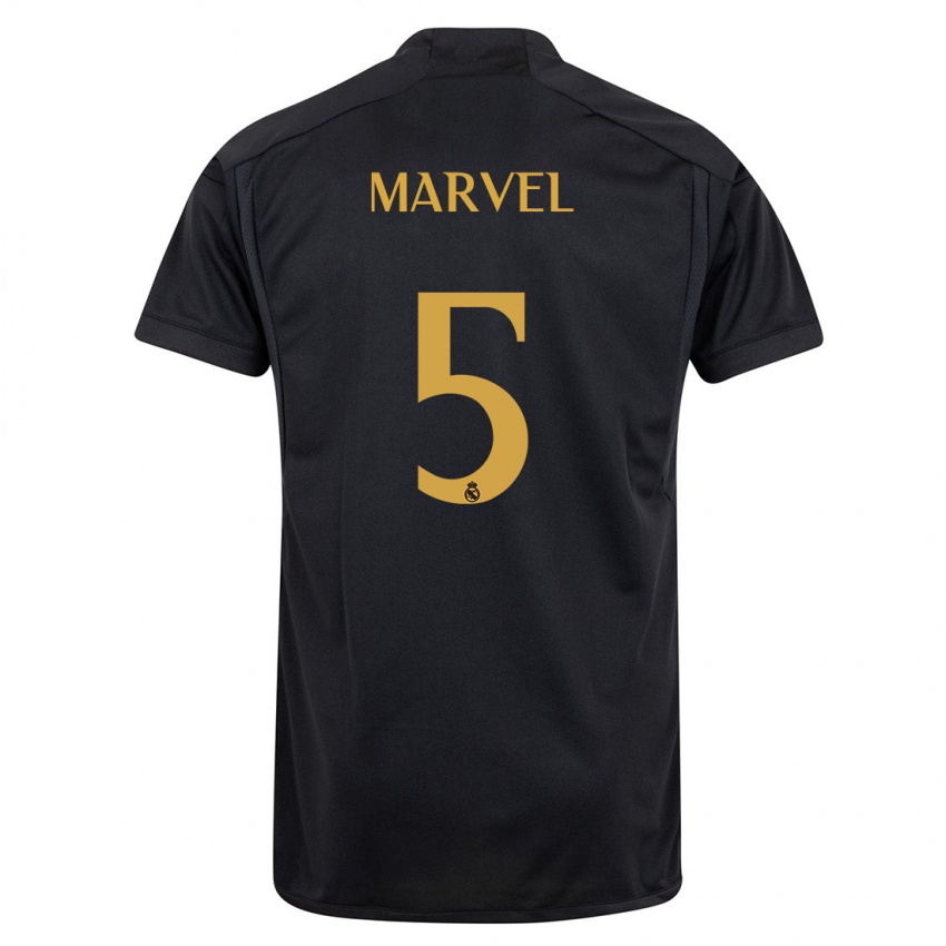 Férfi Marvel #5 Fekete Harmadik Számú Jersey 2023/24 Mez Póló Ing
