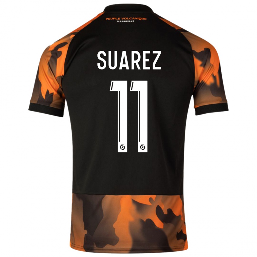 Női Luis Suarez #11 Fekete Narancs Harmadik Számú Jersey 2023/24 Mez Póló Ing